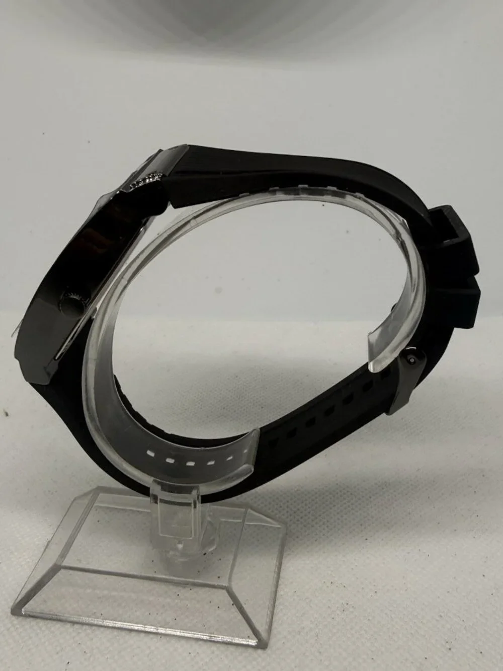 U.S. Polo Assn. US9797WM Mens Tonneau Carbon Fiber Dial Gunmetal Watch